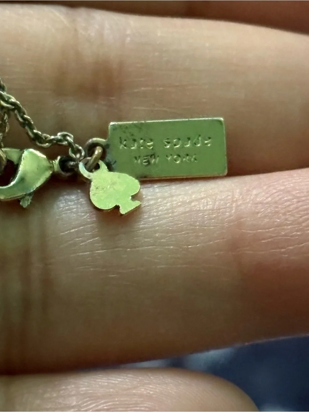 kate spade Gold Disc Necklace with 'K' Initial